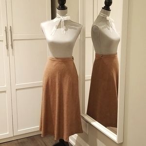 High-waisted Vintage 100% Wool Skirt